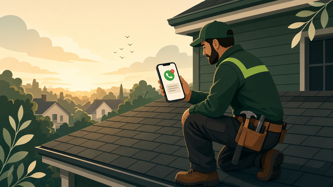 Missed call text back script for roofers